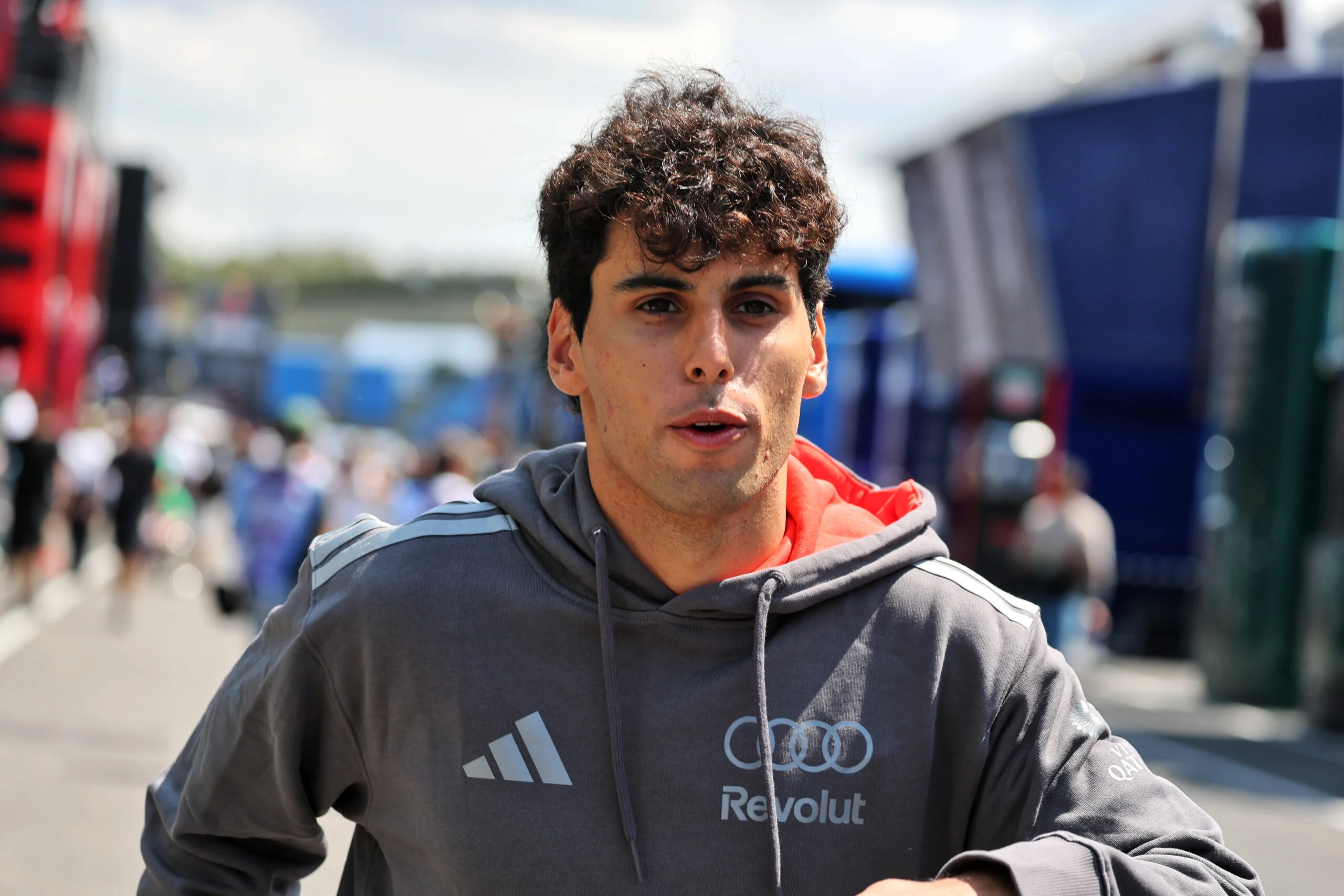 F1: Veja as fotos da quinta-feira do GP da Hungria 2026 Gabriel Bortoleto (BRA) Audi F1 Team.