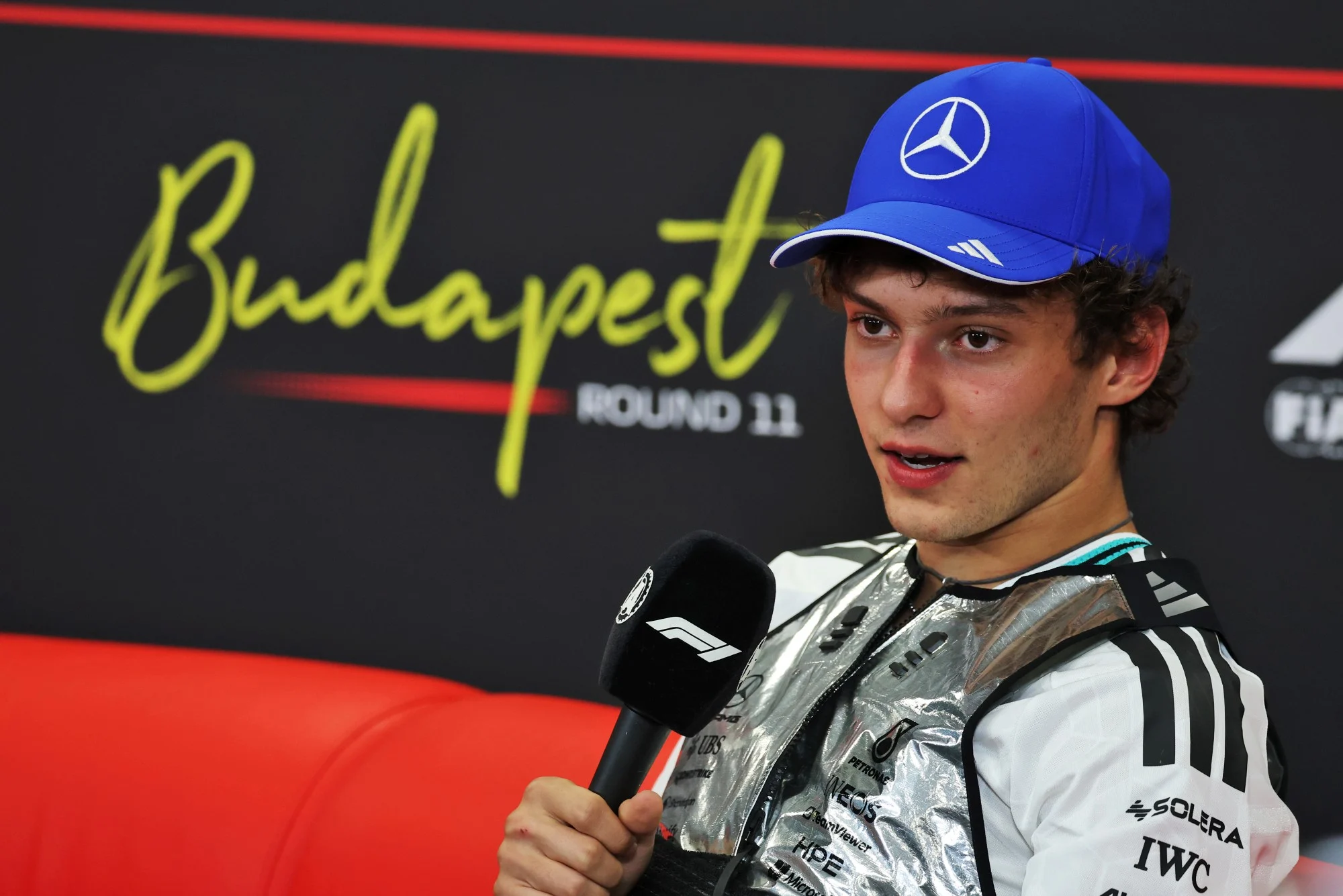 F1: Antonelli admite que Norris era inalcançável na Hungria Andrea Kimi Antonelli (ITA) Mercedes AMG Formula One Team in the post race FIA Press Conference.